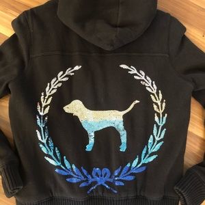 VS Pink Bling sequin Jacket Medium